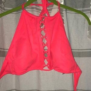 Victoria Secret pink high neck swim top